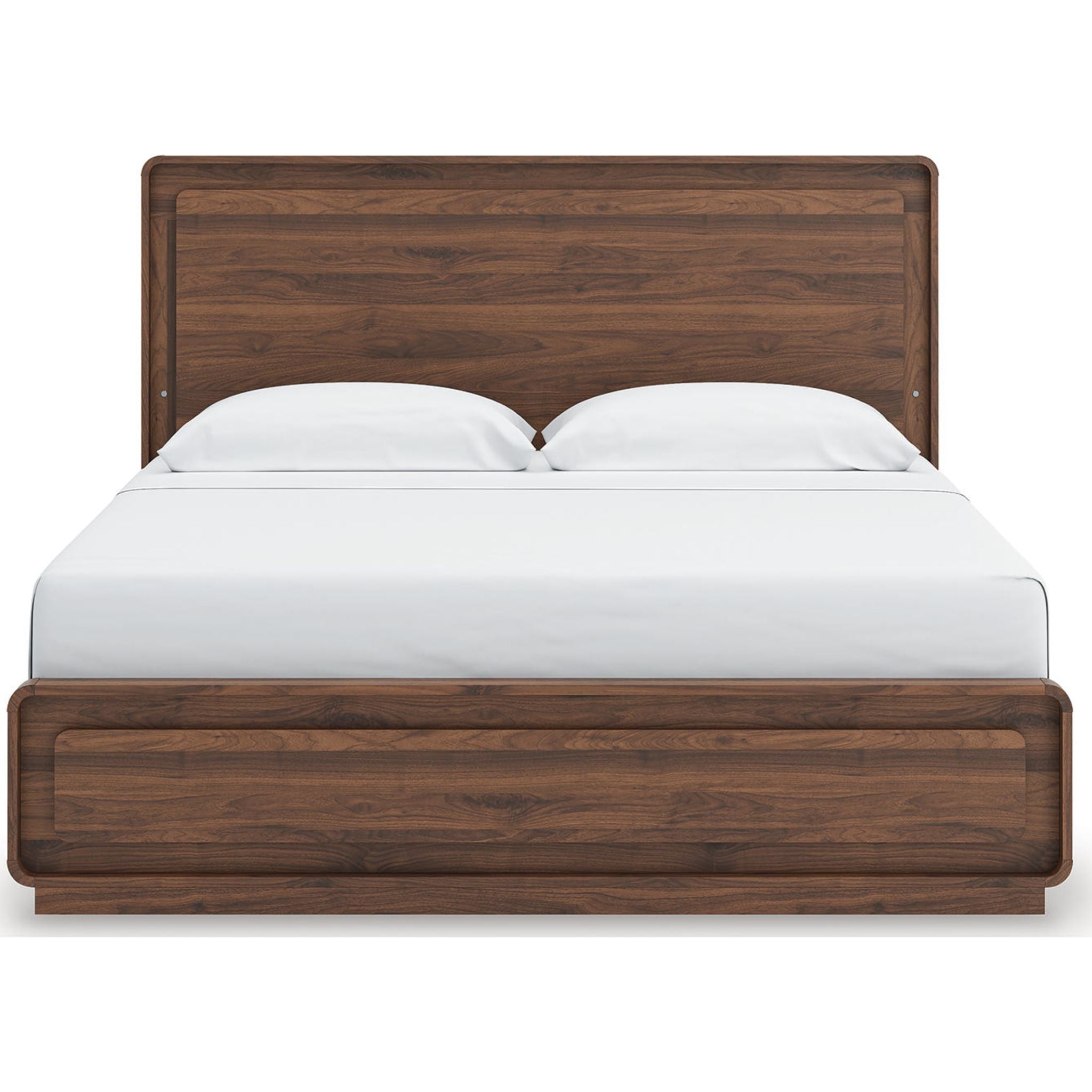 Fortlorn King Panel Bed - Walnut Brown