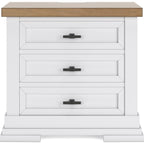 Ashbryn Nightstand - White/Natural