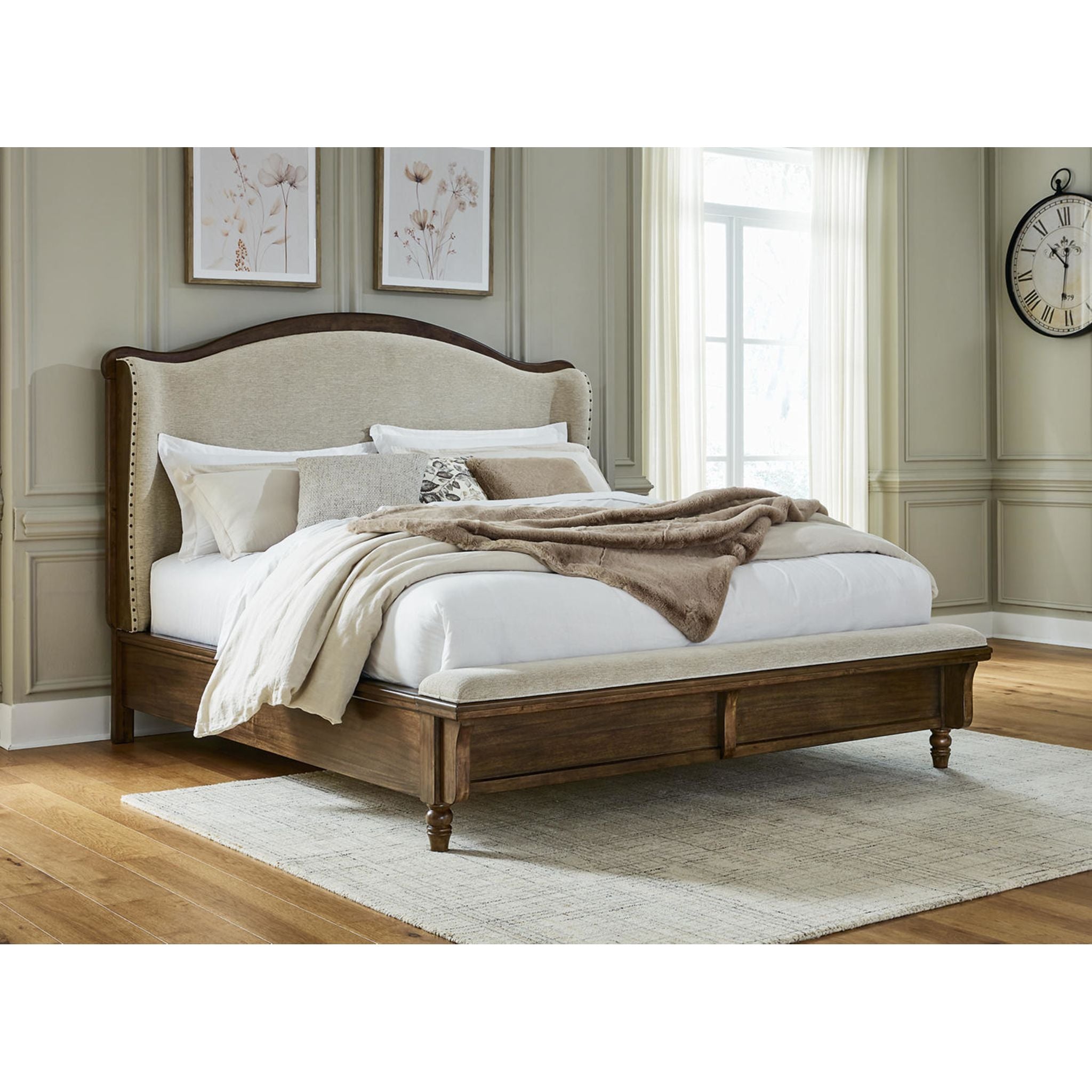 Sturlayne Panel Bed - Brown