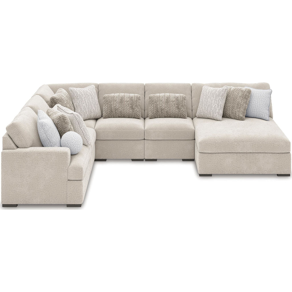 Cuddle Plush 6 Piece Modular Sectional with Chaise