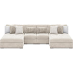 Cuddle Plush 4 Piece Modular Sectional with Dual Chaise