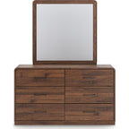 Fortlorn Dresser and Mirror - Walnut Brown