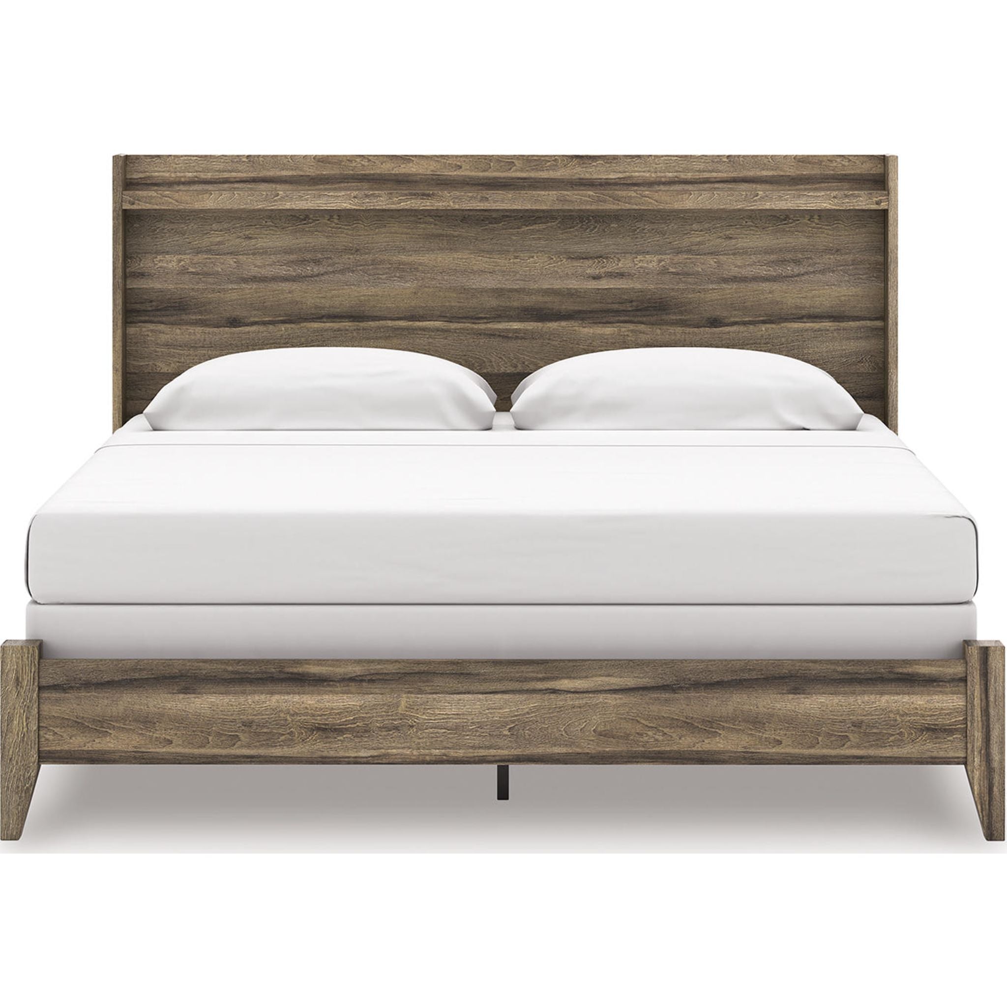 Elbrim Panel Bed - Brown