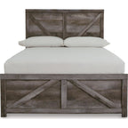 Wynnlow Crossbuck Panel Bed - Gray