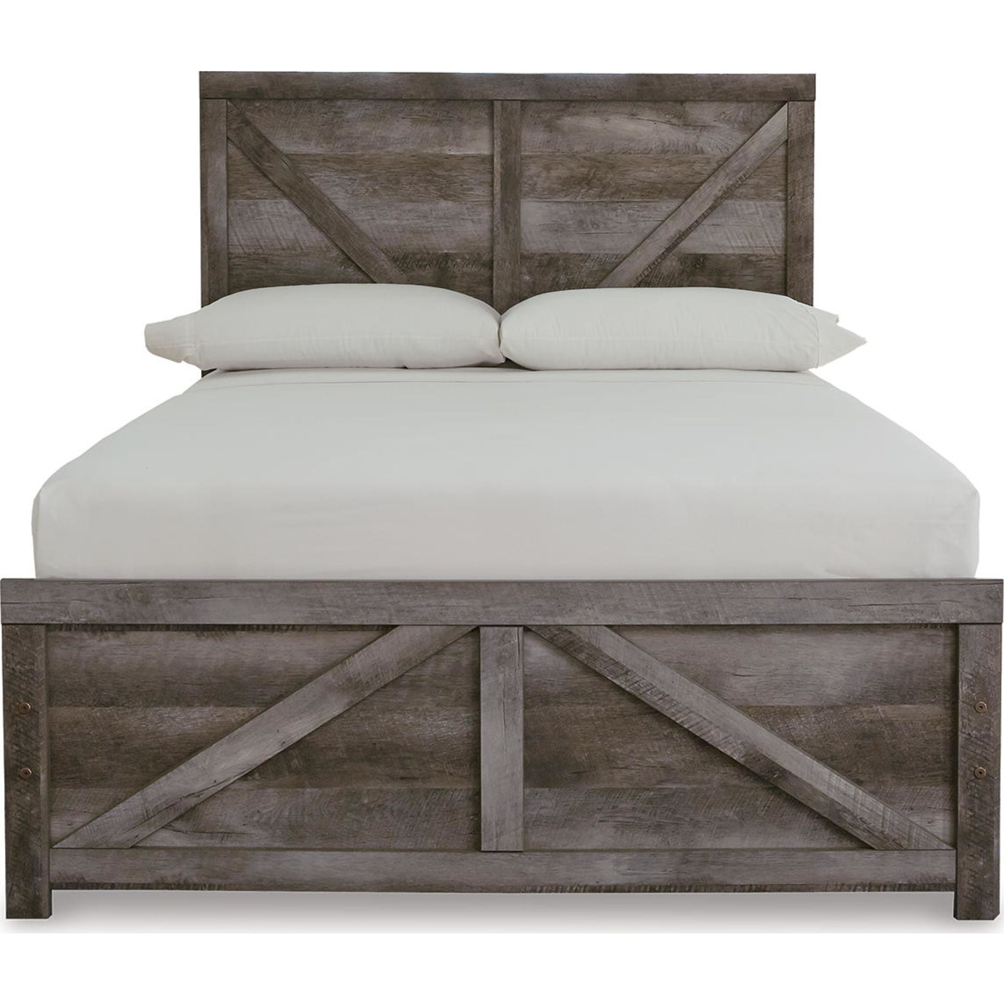 Wynnlow Crossbuck Panel Bed - Gray