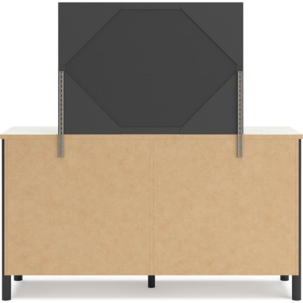 Cadmori 6 Piece Full Platform Bedroom - Black/White