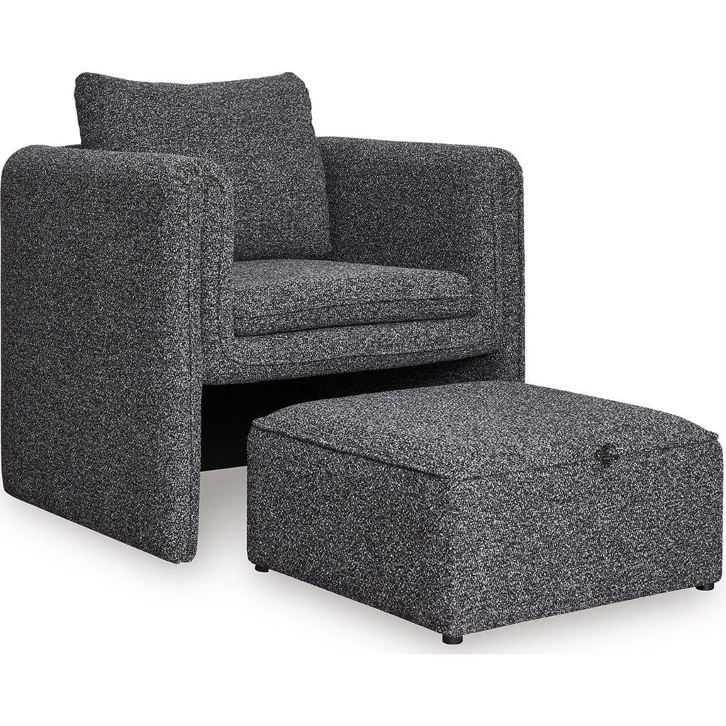 Vreni Accent Chair - Charcoal/Black