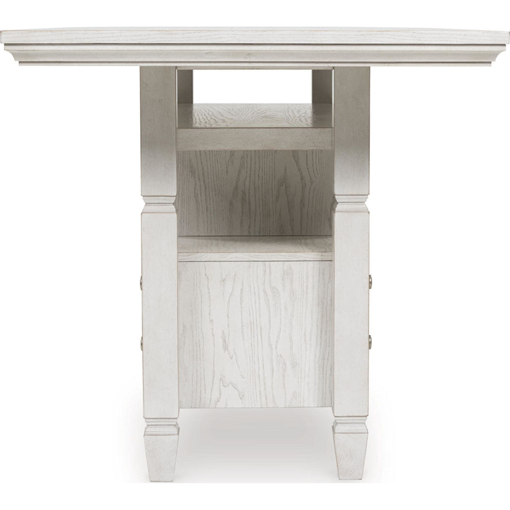 Robbinsdale Counter Height Table - Antique White - (D642D7)