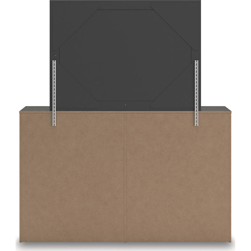 Prendonea Dresser and Mirror - Charcoal