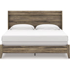 Elbrim Panel Bed - Brown