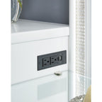 Chalanna Vanity and Mirror - White