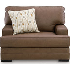 VillaCourt Oversized Chair - Caramel