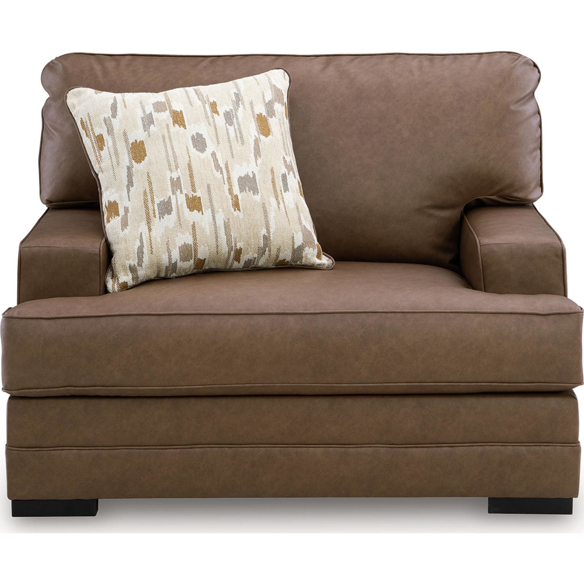 VillaCourt Oversized Chair - Caramel