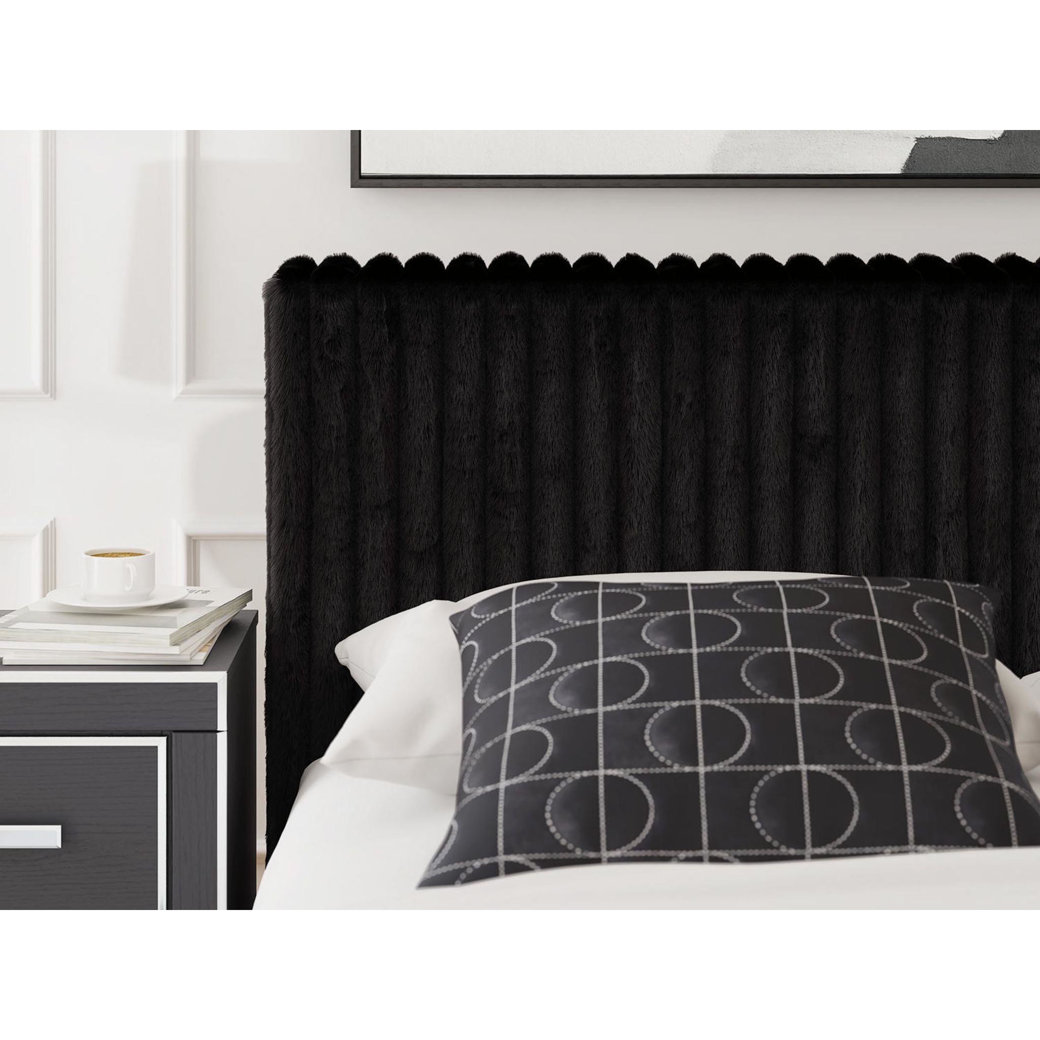 Zuraleus King Upholstered Bed - Black