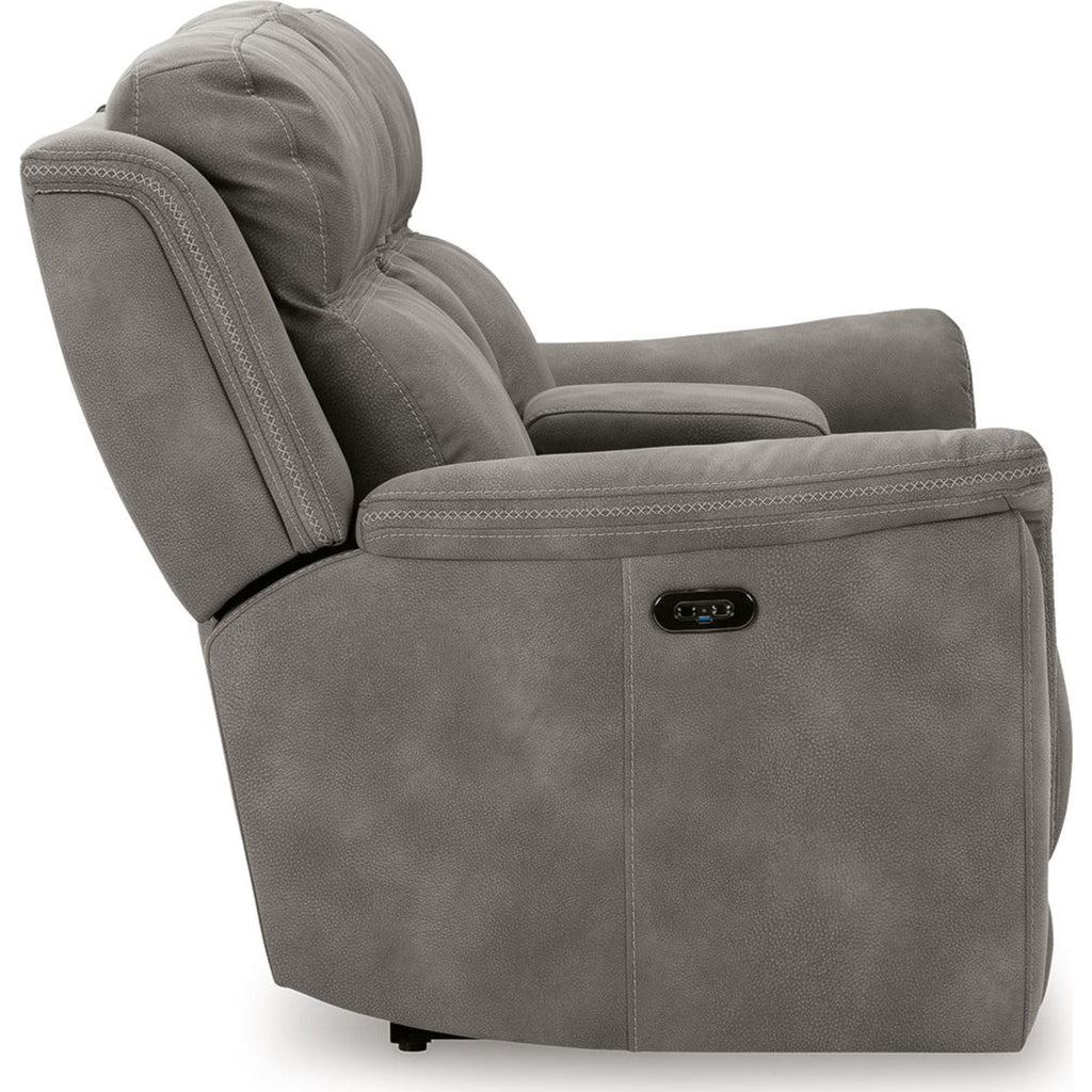 Next-Gen Power Reclining Loveseat with Console - Slate