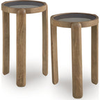Jossor Accent Table (Set of 2) - Light Brown