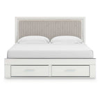Zuraleus King Storage Bed - White