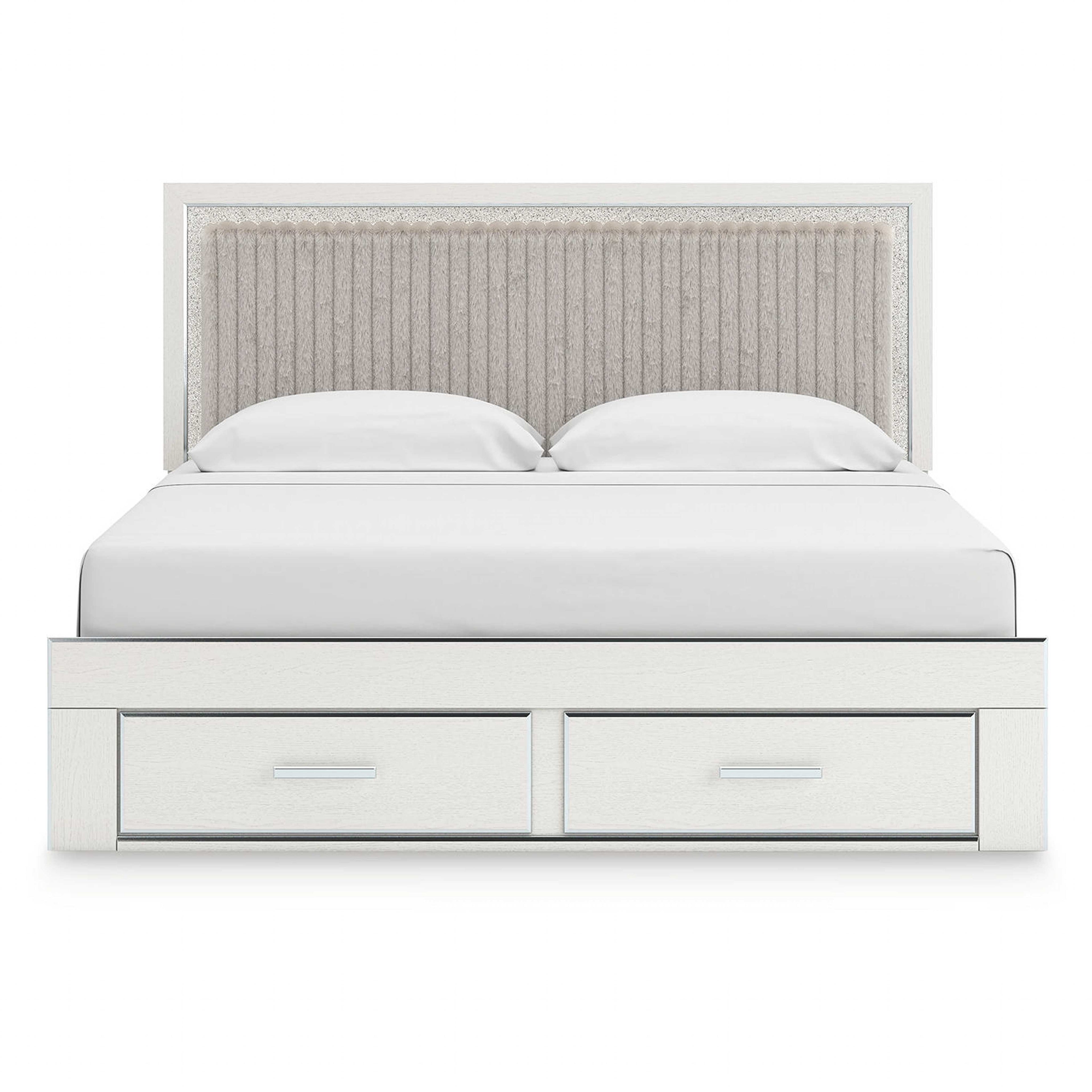Zuraleus King Storage Bed - White