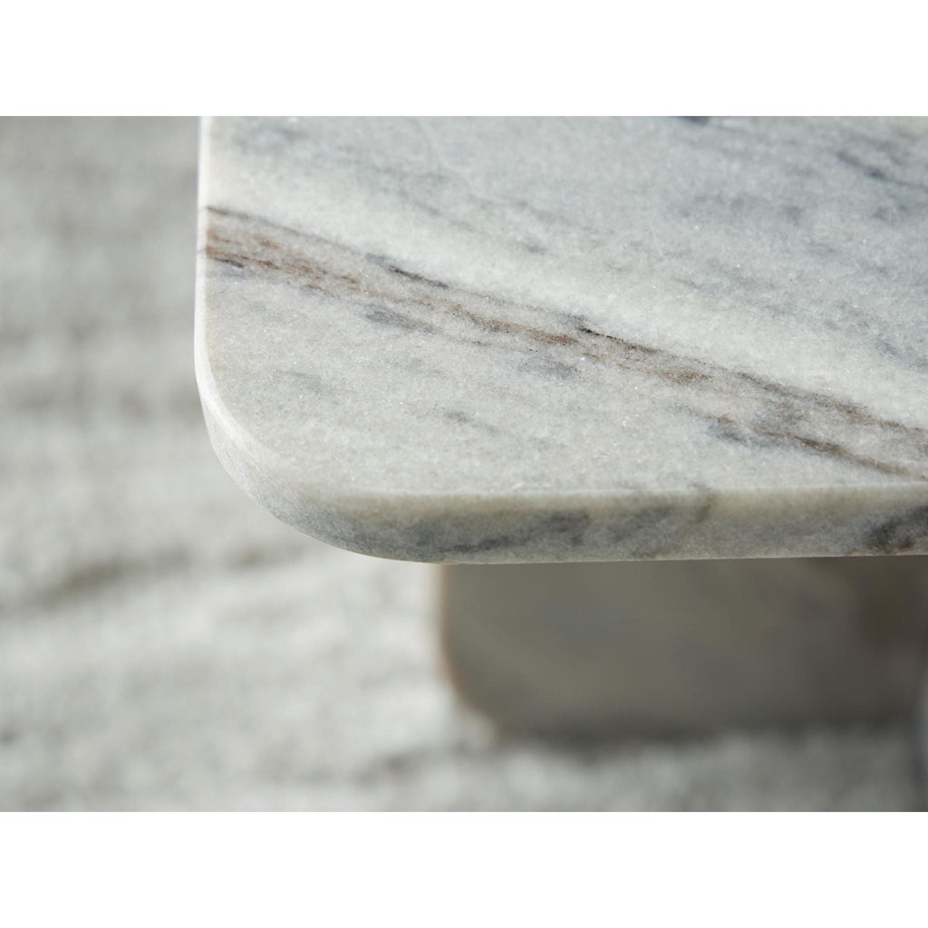 Baretton Accent Table - Black/White/Taupe