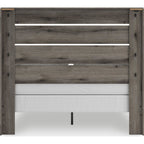 Graystorm Queen Panel Bed - Brown Gray