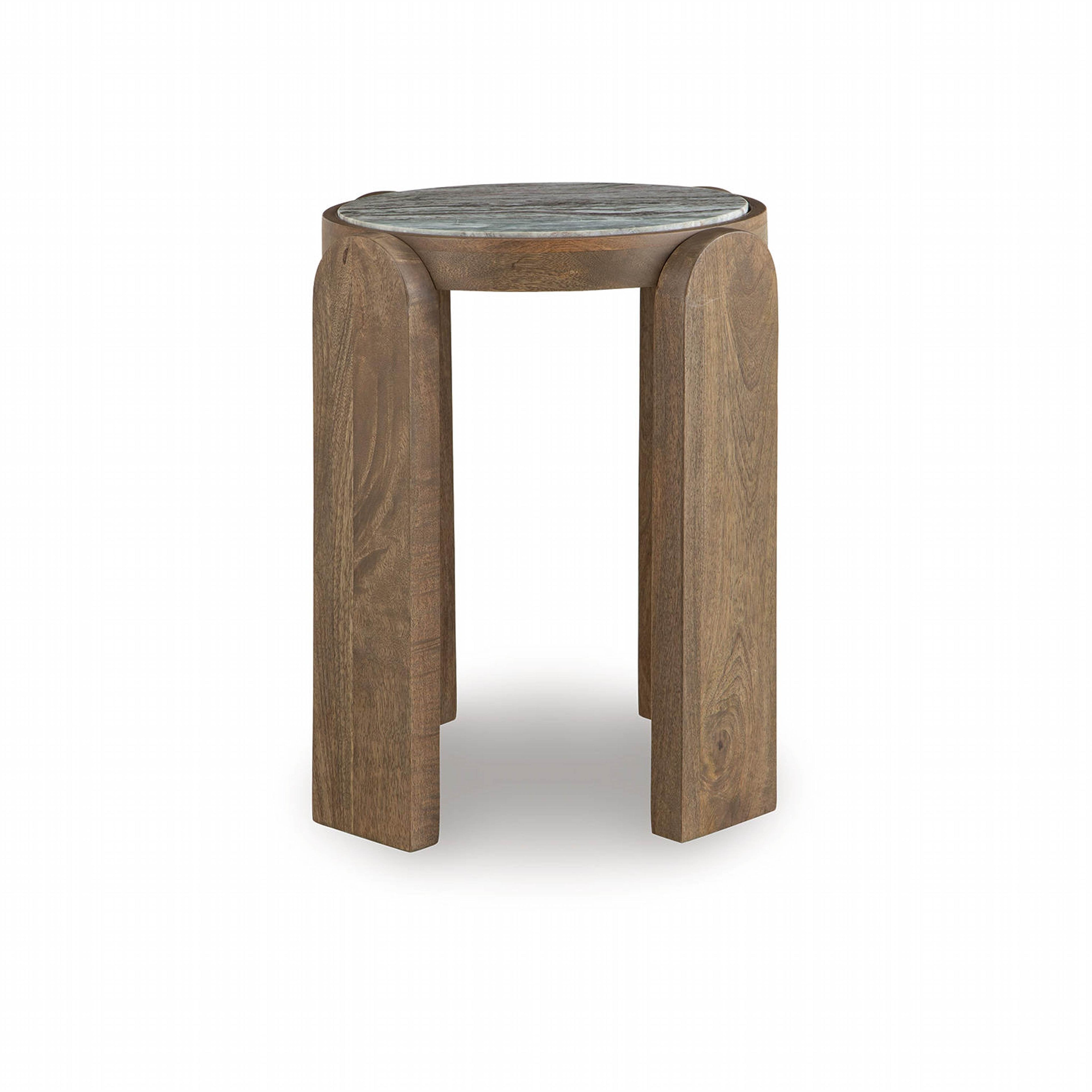 Gavrilley Accent Table - Gray/White/Brown