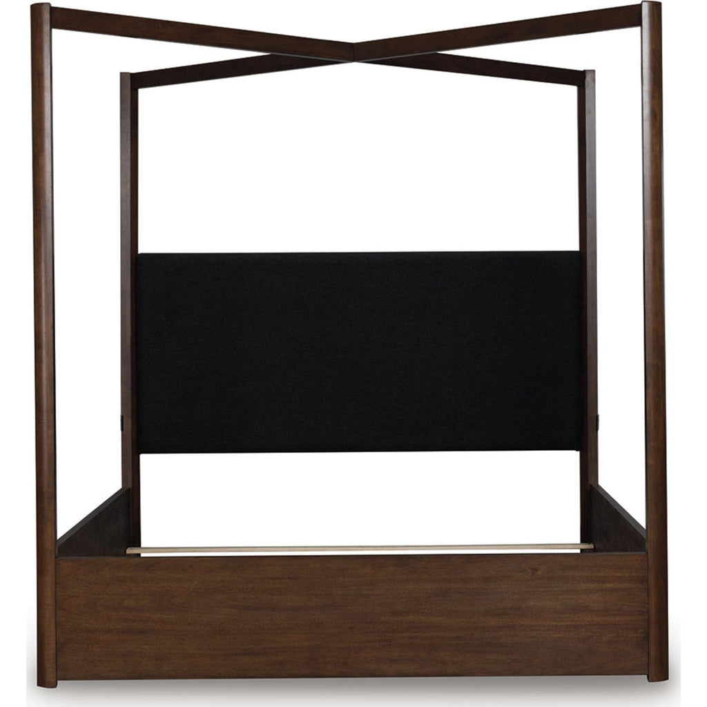 Dilenno Canopy Bed - Dark Brown