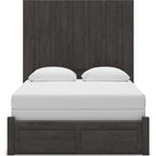 Fraluna Queen Storage Bed - Charcoal