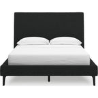 Cadmori Full Upholstered Bed - Black