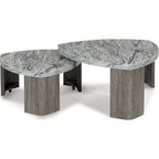Surmour Stacked Coffee Table - Gray/Brown