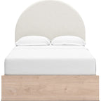 Arloster Platform Bed - Tan/White