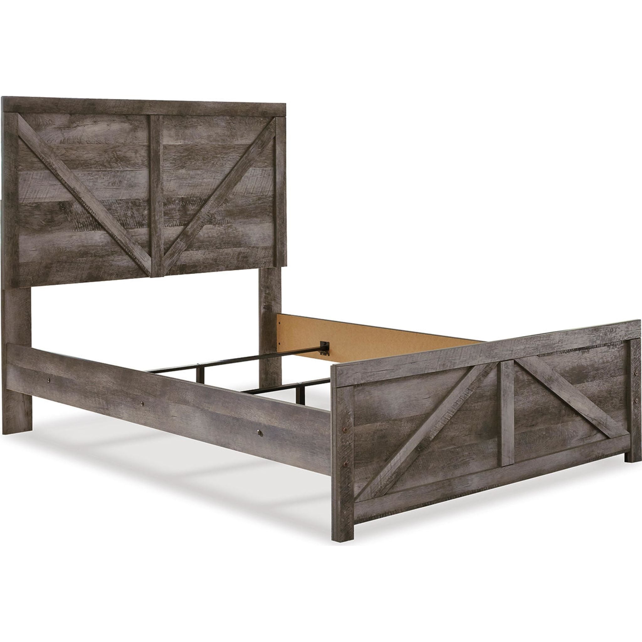 Wynnlow Crossbuck Panel Bed - Gray