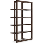 Breckington Bookcase - Dark Brown