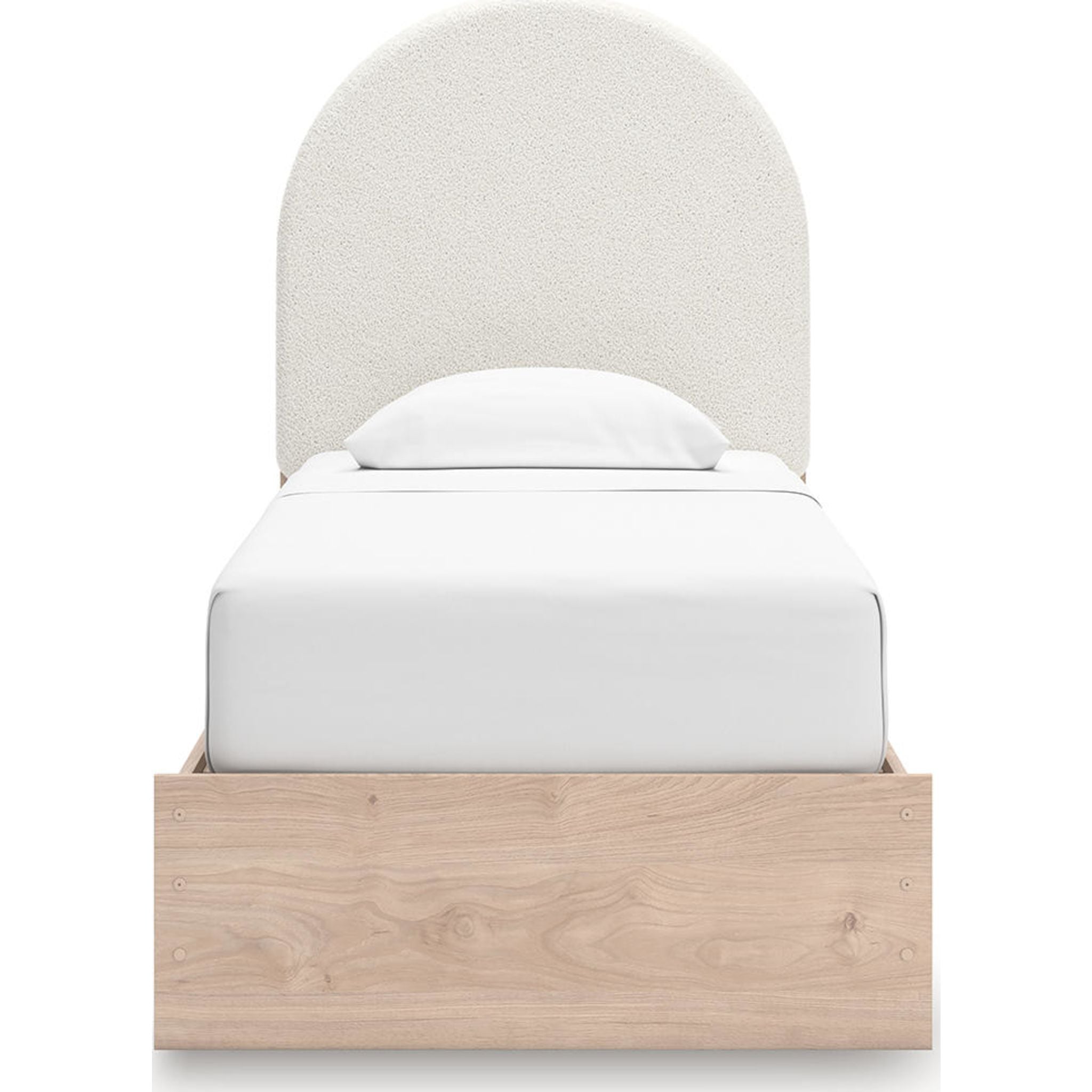 Arloster Platform Bed - Tan/White