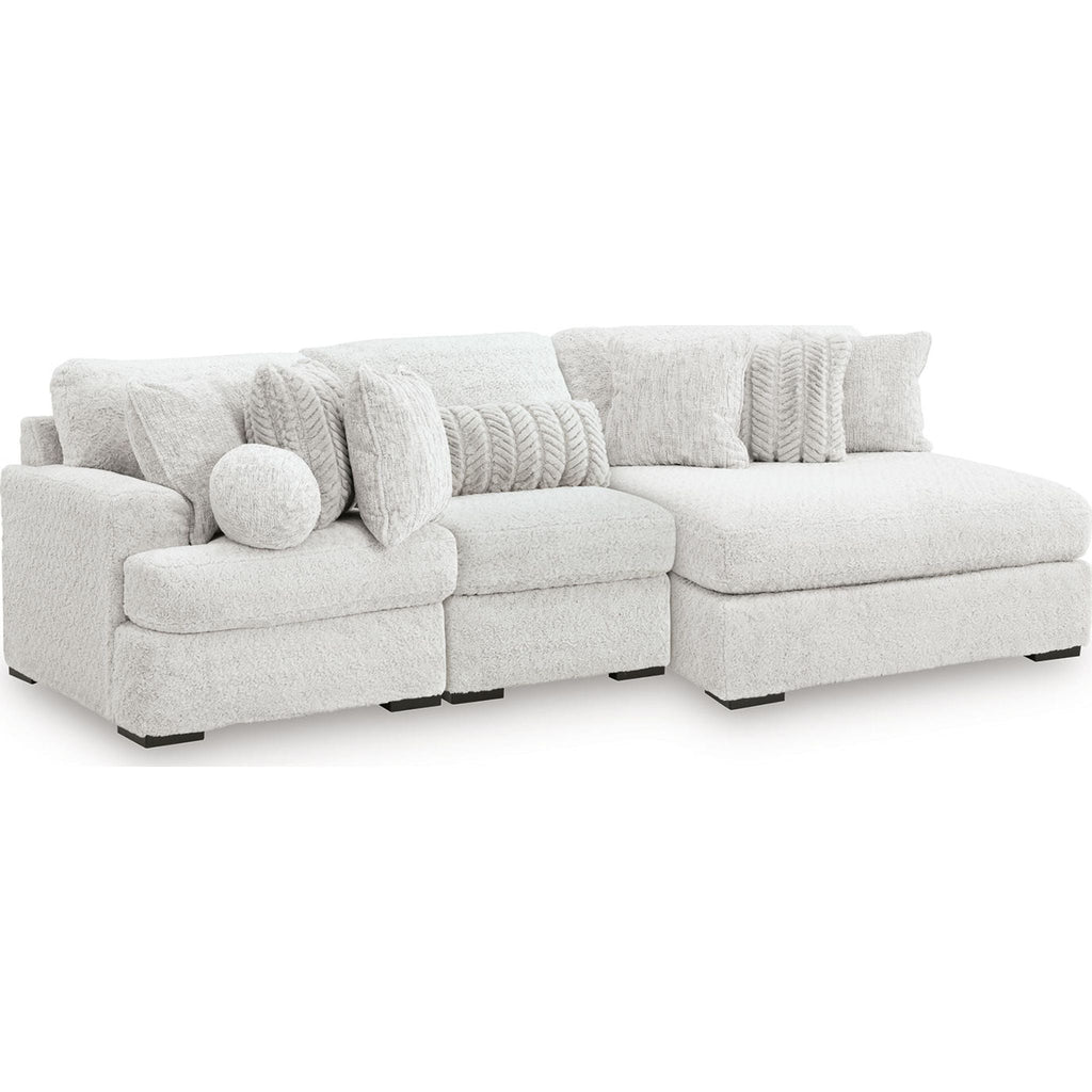 Cuddle Plush 3 Piece Modular Sectional with Chaise
