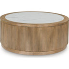 Camdill Coffee Table - Light Brown/White