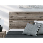 Graystorm King Panel Bed - Brown Gray
