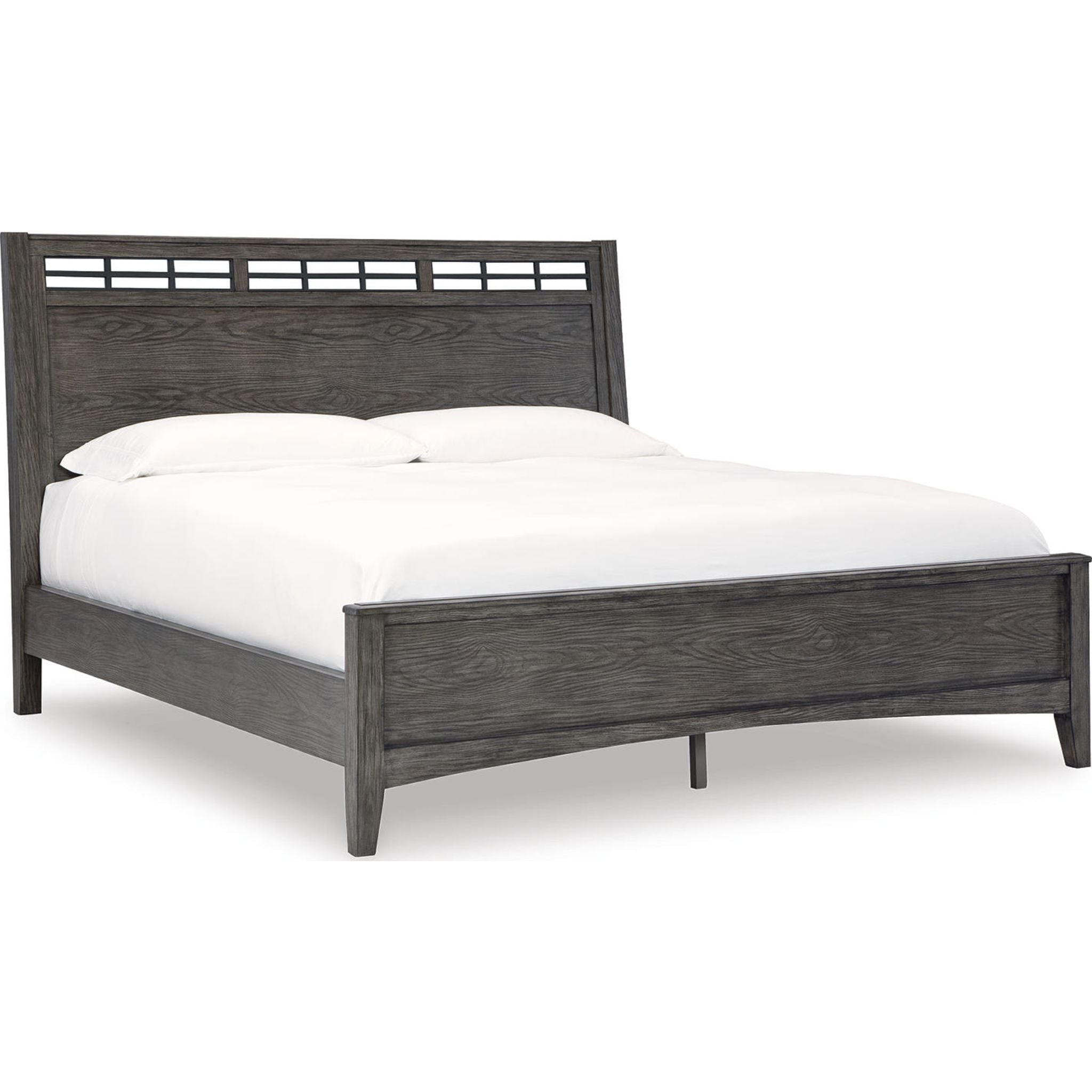 Montillan 6 Piece King Panel Bedroom - Grayish Brown