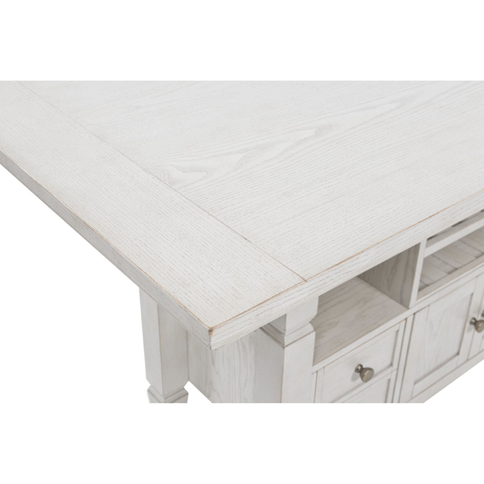 Robbinsdale Counter Height Table - Antique White - (D642D7)