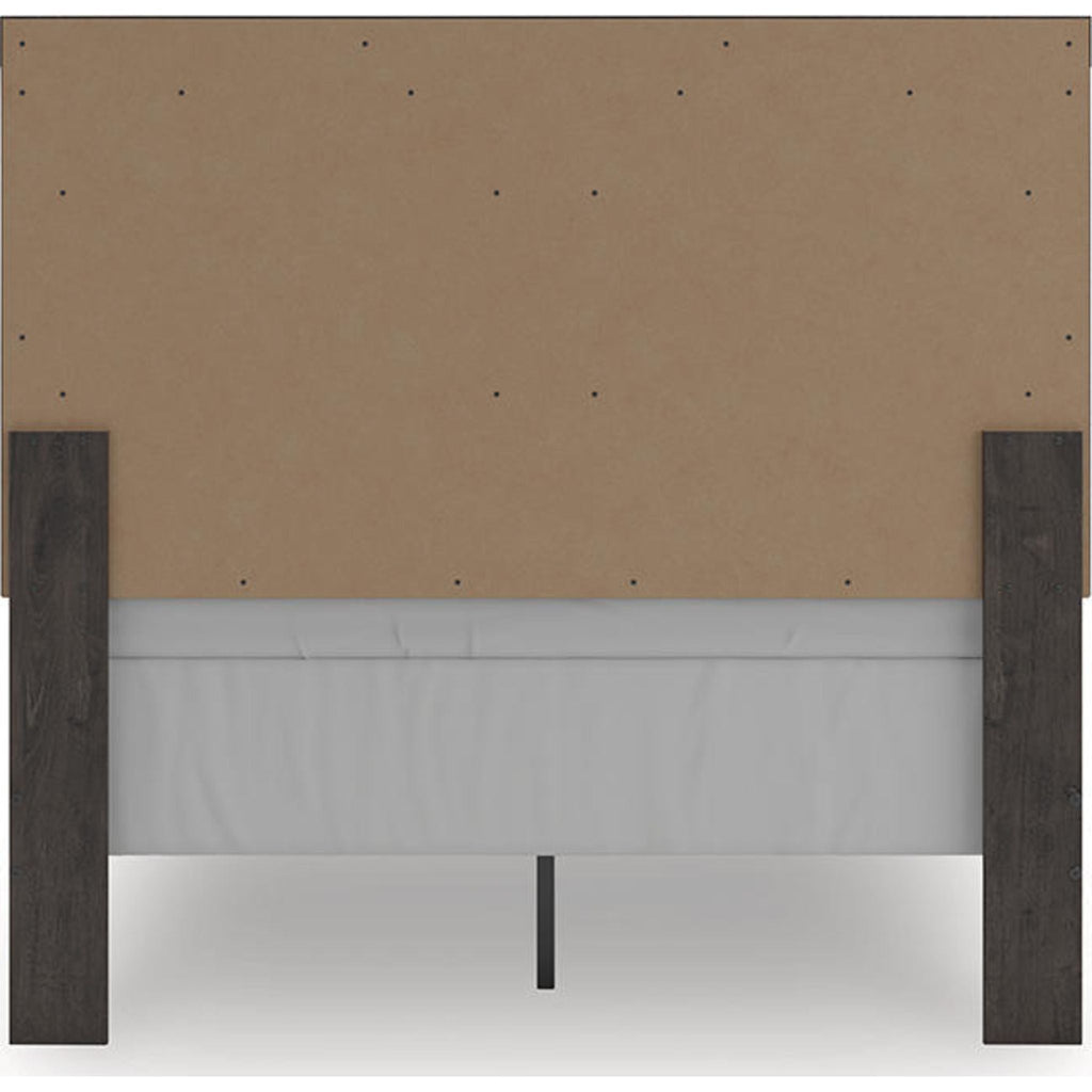 Prendonea Full Panel Bed - Charcoal
