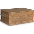 Sharlance Rectangle Lift Cocktail Table - Light Brown