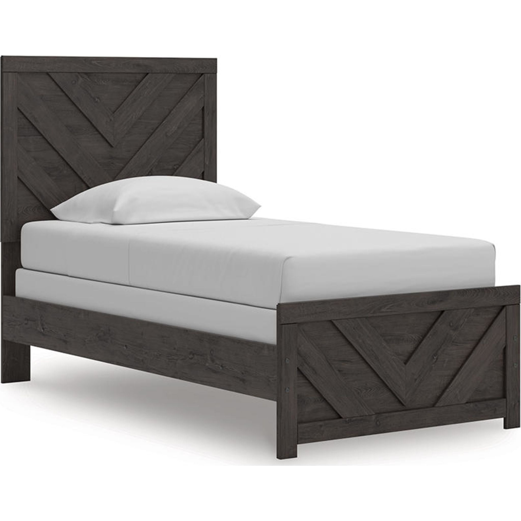 Prendonea Twin Panel Bed - Charcoal