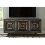 Fair Ridge Accent Cabinet - Distressed Black