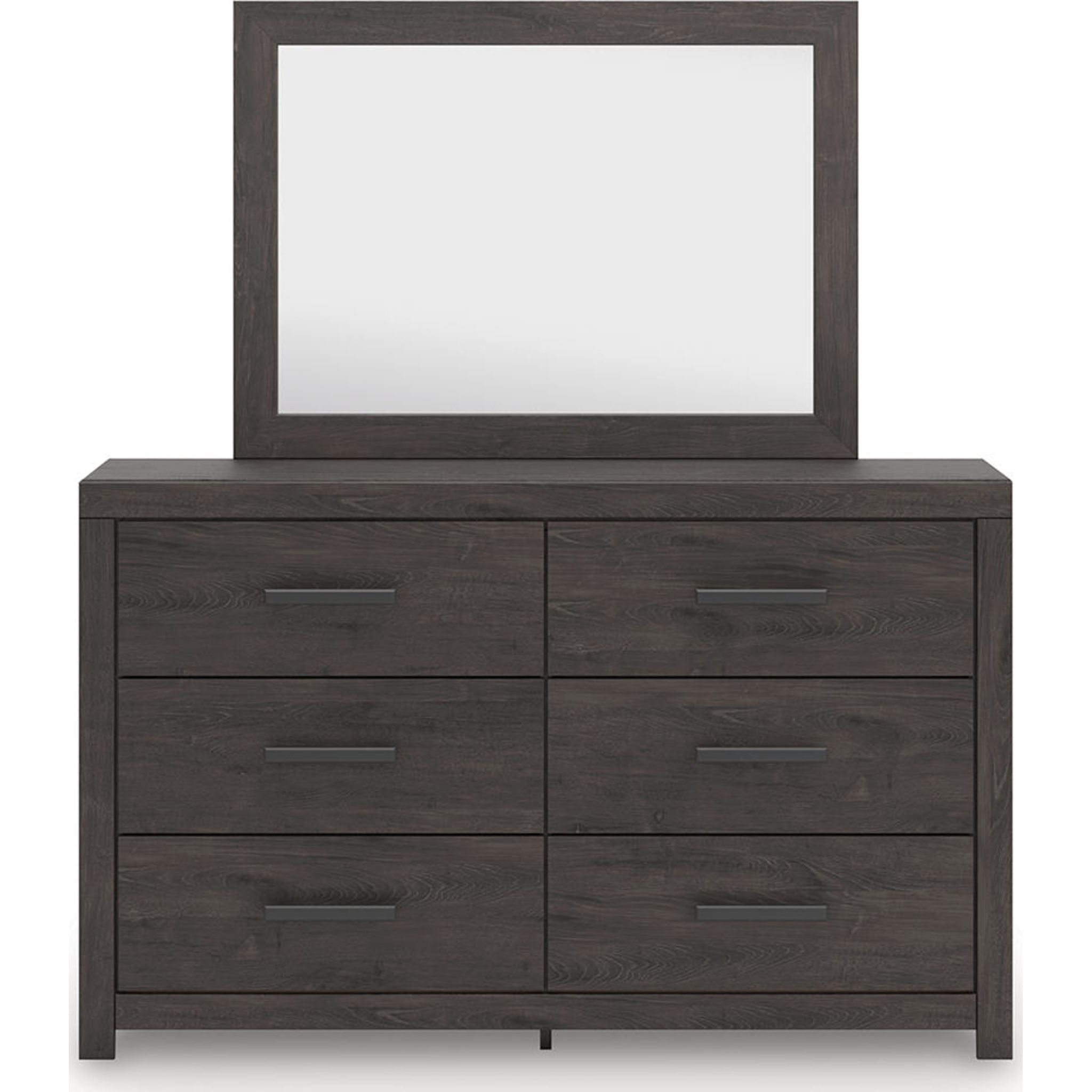 Prendonea Dresser and Mirror - Charcoal