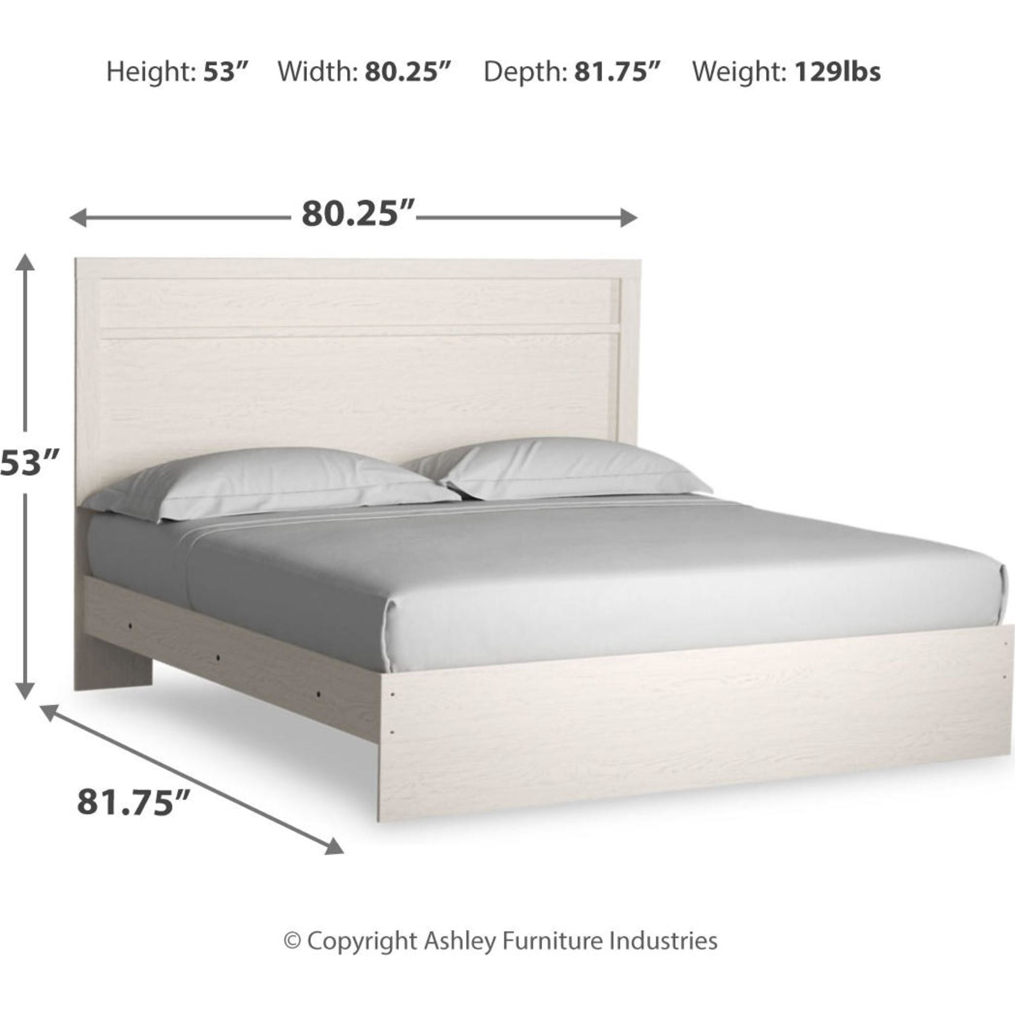 Stelsie Panel Bedroom - White