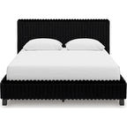 Zuraleus Queen Upholstered Bed - Black