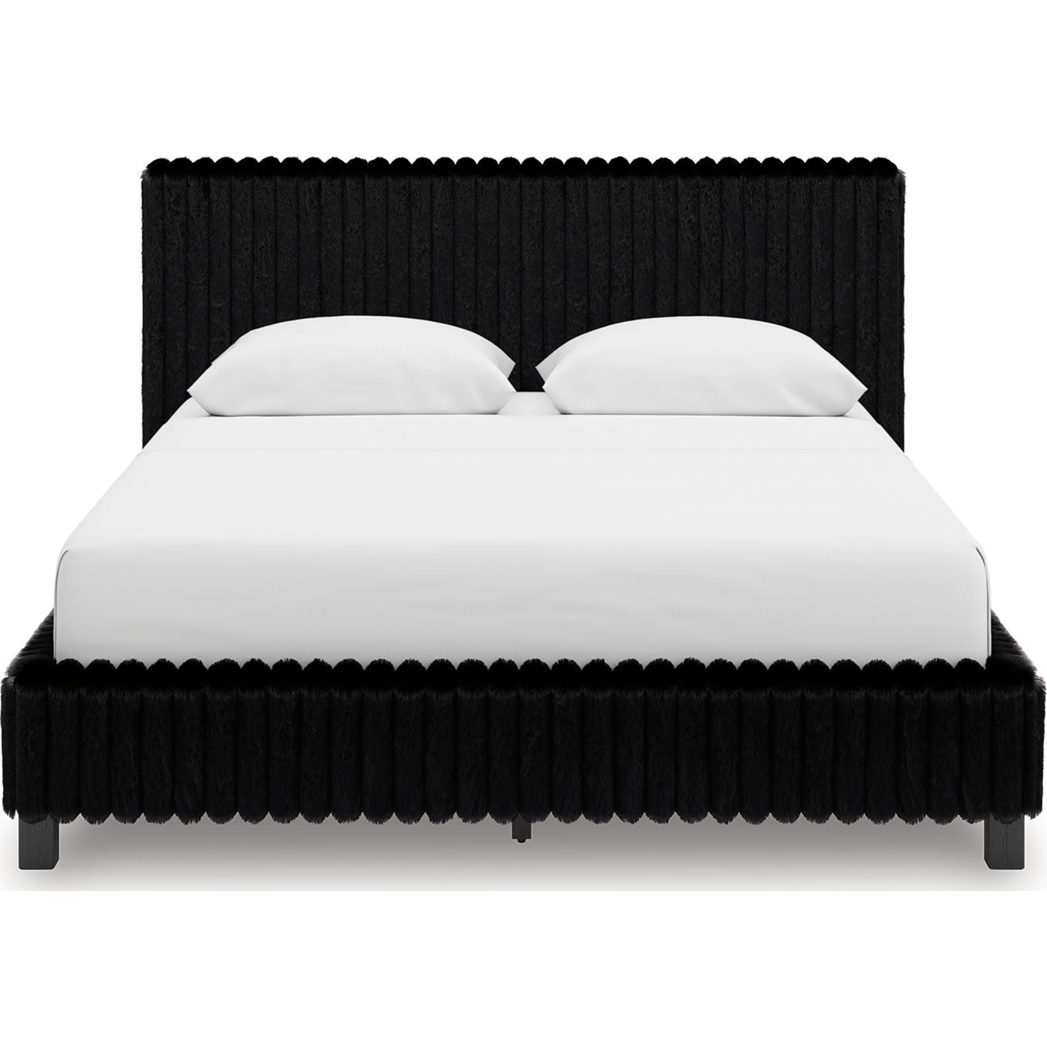 Zuraleus Queen Upholstered Bed - Black