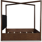Dilenno Canopy Bed - Dark Brown