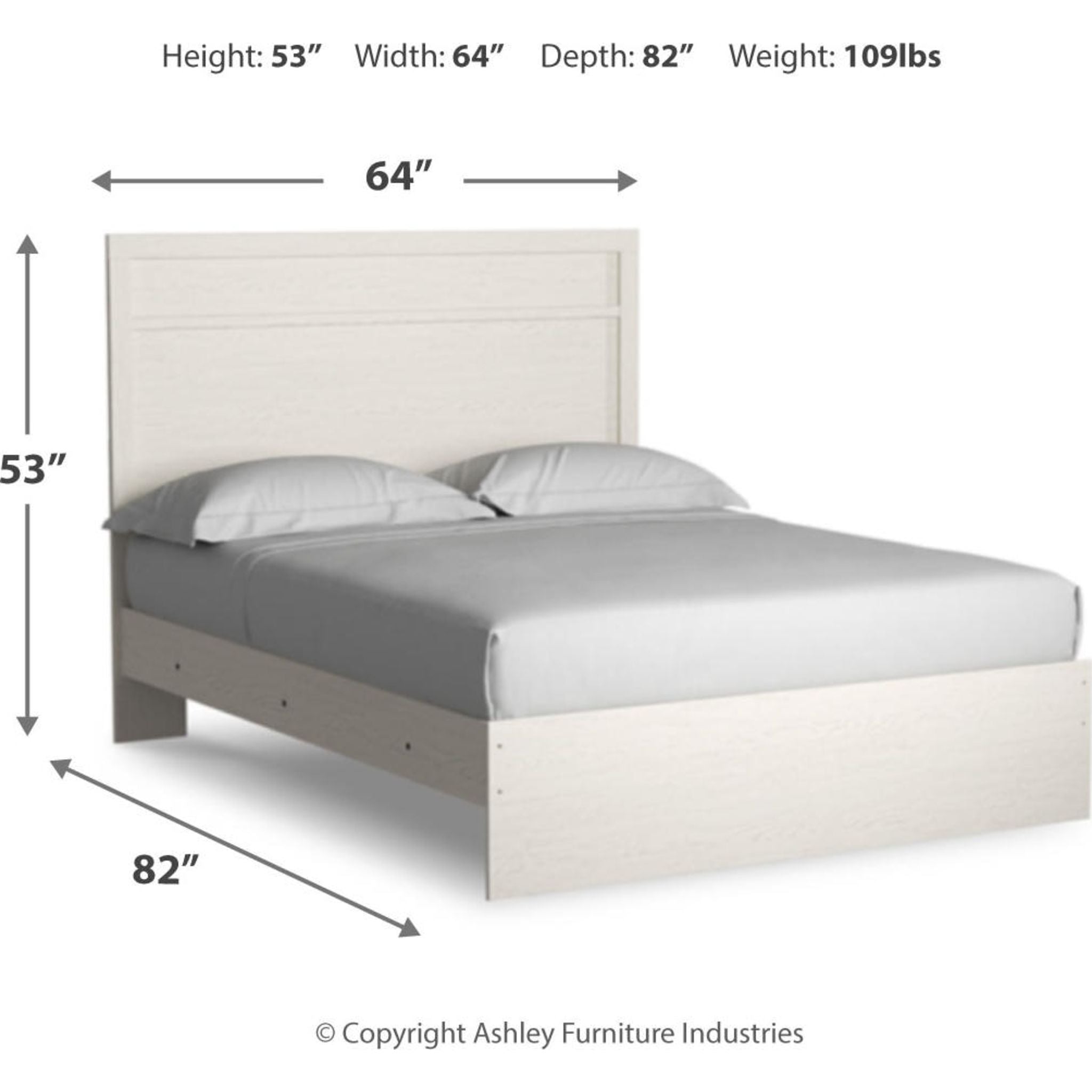 Stelsie Panel Bedroom - White