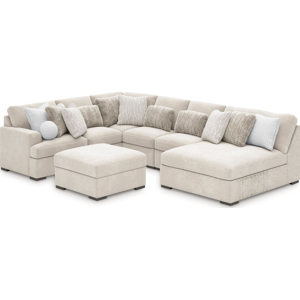 Cuddle Plush 6 Piece Modular Sectional with Chaise