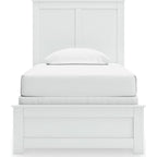 Bostwick Shoals Panel Bed - White